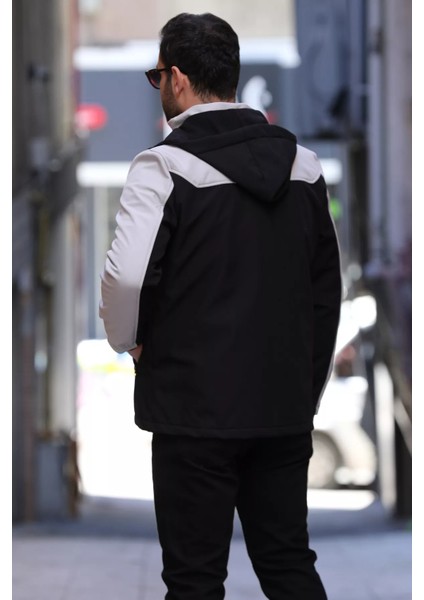 Erkek Kapüşonlu Softshell Mont