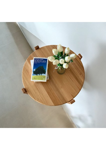 Dekoratif Doğal Ahşap Demonte Duru Orta Sehpa Naturel modelleri