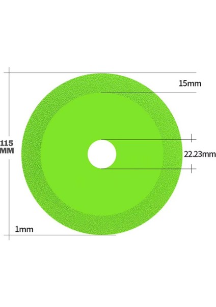 Cam Seramik Taş Fayans Şişe Kesme Diski 115 mm