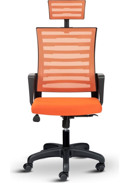 Capri Başlıklı Fileli Ev Ofis Koltuğu Çalışma Koltuğu Bilgisayar Sandalyesi