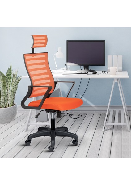 Capri Başlıklı Fileli Ev Ofis Koltuğu Çalışma Koltuğu Bilgisayar Sandalyesi modelleri