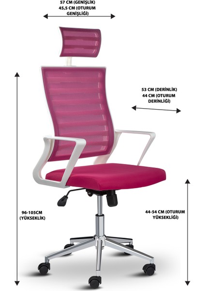 Ceo Fileli Başlıklı Metal Ayaklı Çalışma Koltuğu Ofis Sandalyesi indirimleri