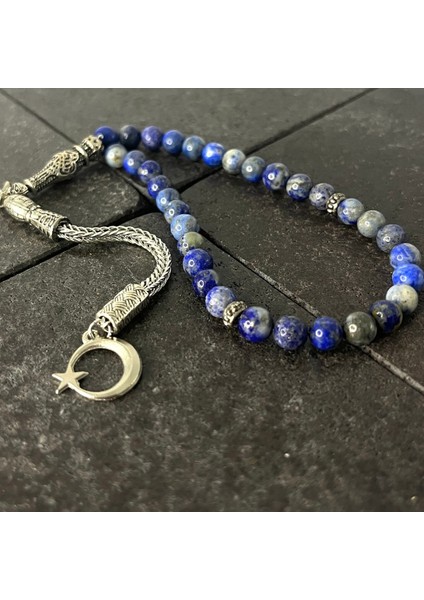 Sertifikalı Lapis Lazuli 6mm 33LÜK Doğal Taş Tesbih