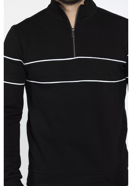 Erkek Dik Yaka Yarım Fermuarlı Sweatshirt fırsatları