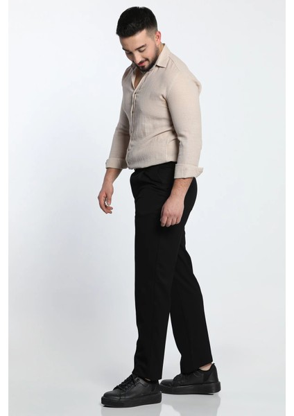 Pileli Klasik Baggy Erkek Kumaş Pantolon P-00008815