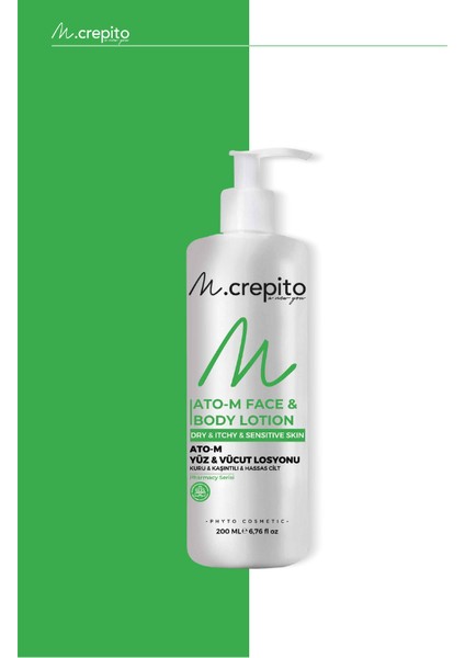 Prebiyotik & Postbiyotikli Ato-M Yüz & Vücut Losyonu 200 Ml-Kaşıntılı ve Hassas Ciltler Için
