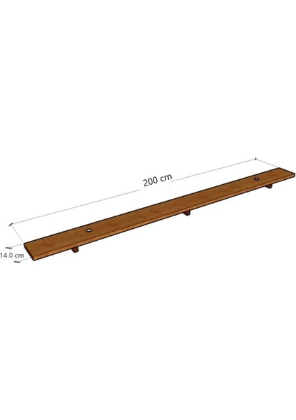 Koltuk Arkası Uçan Raf Duvar Rafı 149 cm