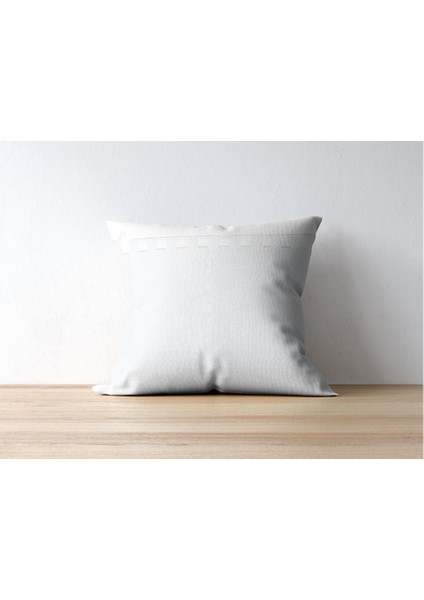4'lü Set Minimalist Soyut Yüz Çizim Desenli Dijital Baskı Rachel Kumaş 45 x 45 Kırlent Kılıfı
