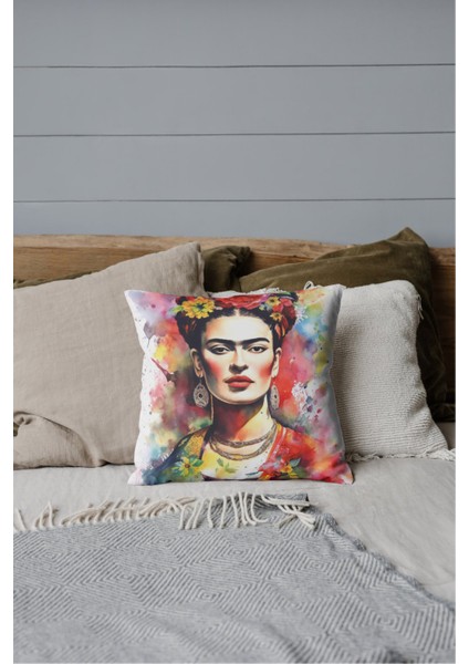 Ünlü Kadın Portresi Tekli Kırlent Kılıfı