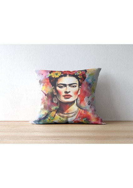 Ünlü Kadın Portresi Tekli Kırlent Kılıfı fiyatları