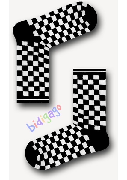 6'lı Damalı Renkli Atletik Çorap Set modelleri