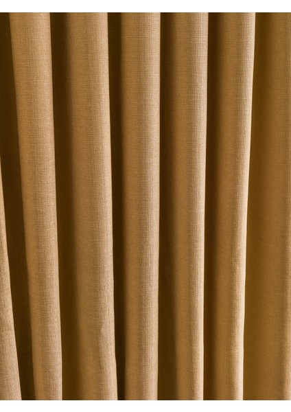 Sık Pileli A.yeşil Rengi Flex Keten Kumaştan Fon Perde 1x3 V18475 Tek Kanat modelleri