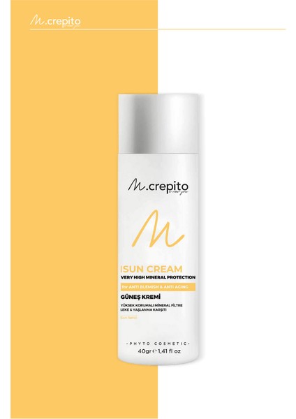 Yeni Nesil Mineral Filtre Leke & Yaşlanma Güneş Kremi 40 gr