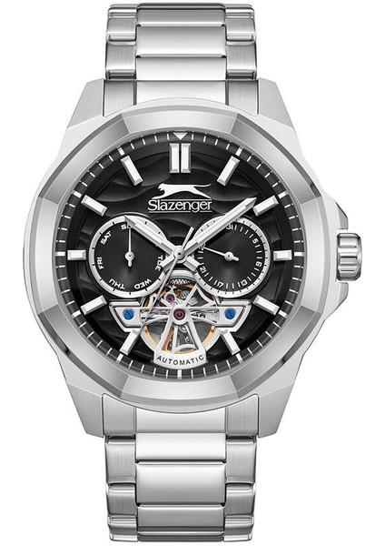 SL.09.2439.2.01 Quartz Çelik Gri Siyah Kadran 45 mm Erkek Kol Saati