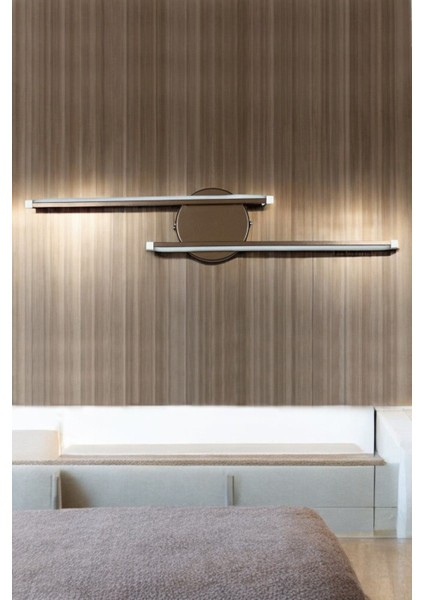 Sare Aplik Modern Tasarım Kahverengi Gün Işığı Ledli Banyo - Mutfak - Salon LED Duvar Aplik