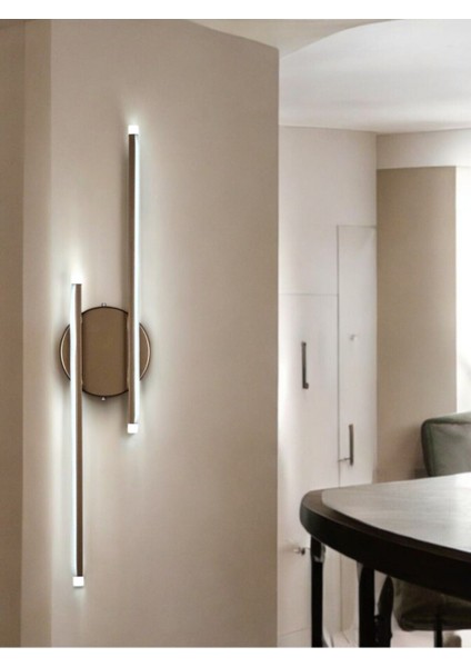 Sare Aplik Modern Tasarım Kahverengi Gün Işığı Ledli Banyo - Mutfak - Salon LED Duvar Aplik