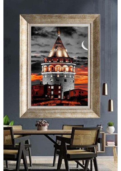 Gümüş Çerçeveli Paspartulu Tablo DS591