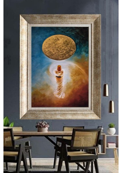 Gümüş Çerçeveli Paspartulu Tablo DS771