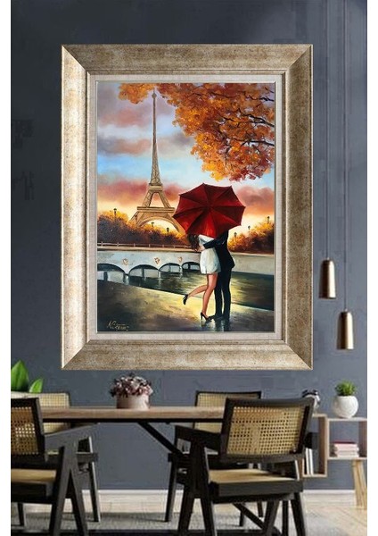 Gümüş Çerçeveli Paspartulu Tablo DS731