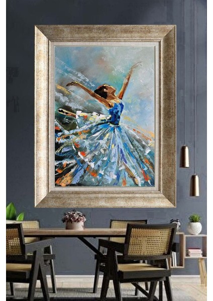 Gümüş Çerçeveli Paspartulu Tablo DS773