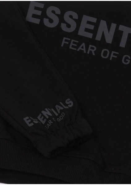 Unisex Siyah Essentials Çocuk Altüst Takım