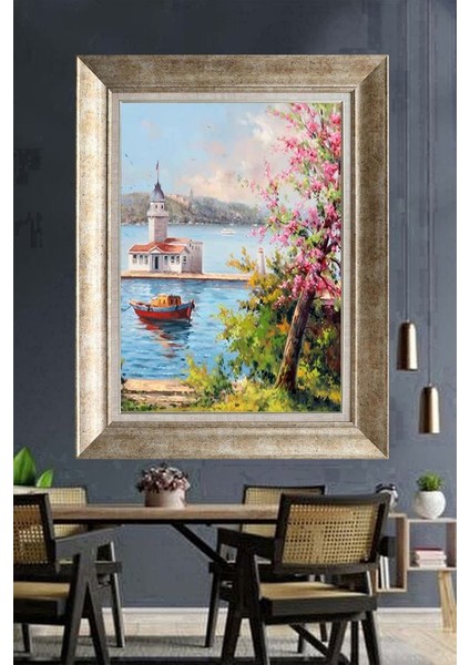 Gümüş Çerçeveli Paspartulu Tablo DS1784