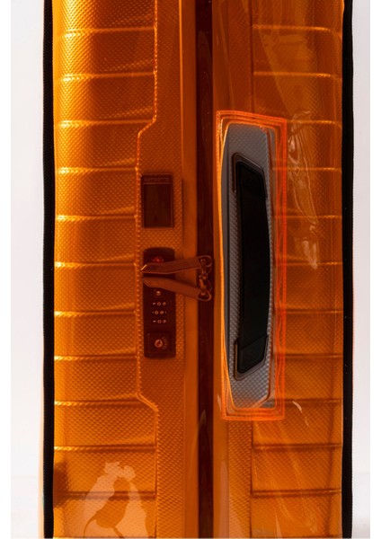 Şeffaf Valiz ve Bavul Kılıfı * Neon TURUNCU Renk Pvc * indirimleri