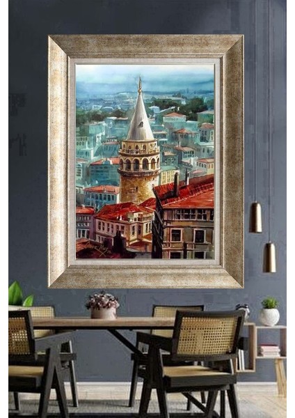 Gümüş Çerçeveli Paspartulu Tablo DS1755