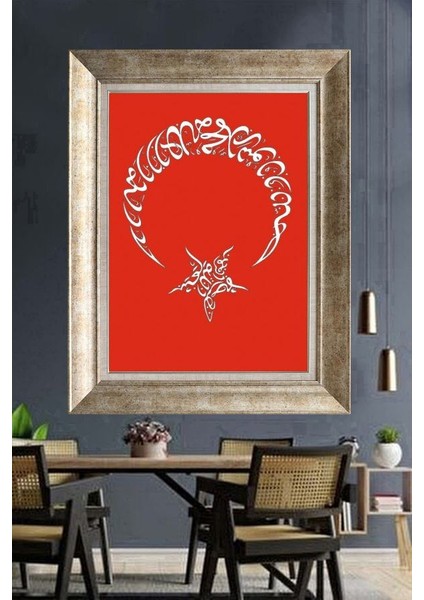 Gümüş Çerçeveli Paspartulu Tablo DS627