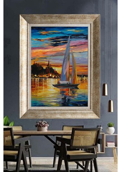 Gümüş Çerçeveli Paspartulu Tablo DS966