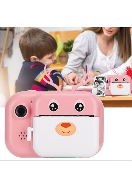 Cmr 34 Çocuklar Için Anında Baskı Yapan Kamera, 1080P Çift Lens Renkli Ekran, Çocuklar Için modelleri