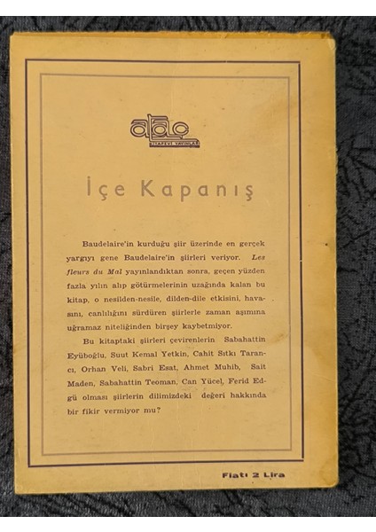 Içe Kapanış - Charles Baudelaire (Müzeyededen)