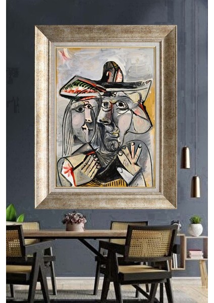 Gümüş Çerçeveli Paspartulu Tablo DS1777