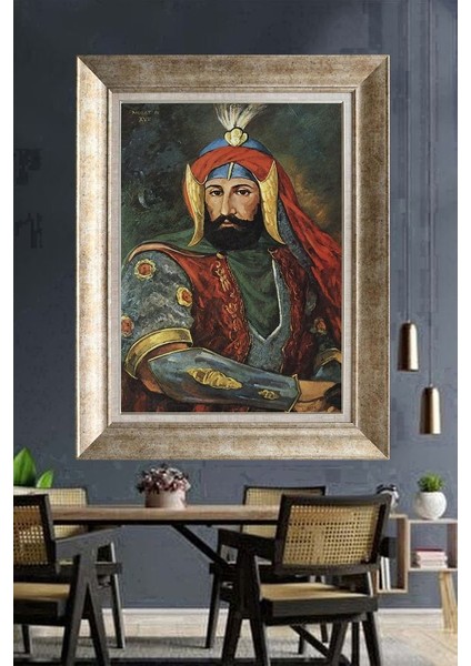 Gümüş Çerçeveli Paspartulu Tablo DS2320