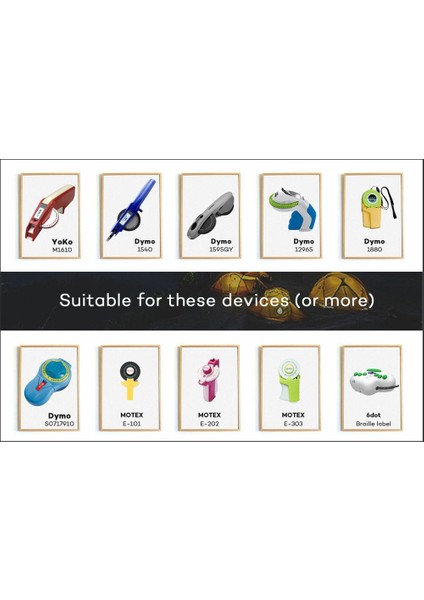 1 Paket Stili Siyah Dymo 3D Plastik Kabartma Bant Etiket Makineleri Için Etiket Bantları Yedek Parça (Yurt Dışından)