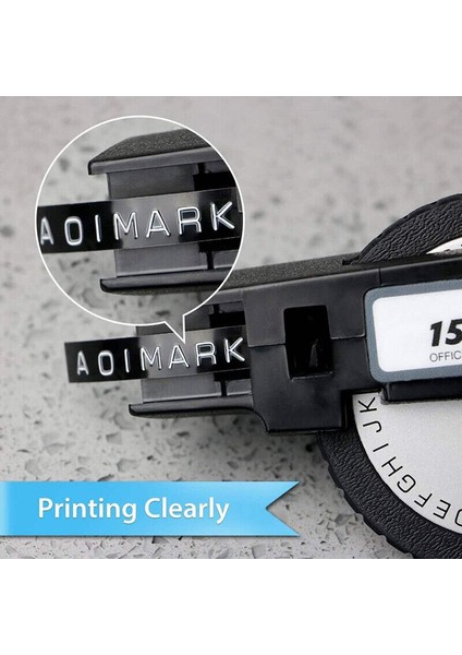 1 Paket Stili Siyah Dymo 3D Plastik Kabartma Bant Etiket Makineleri Için Etiket Bantları Yedek Parça (Yurt Dışından) modelleri