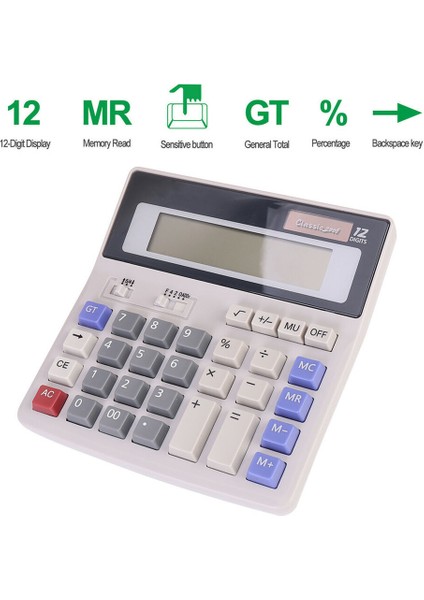 Çift Güç Masaüstü Hesap Makinesi Büyük Ekranlı Ofis Iş Için - Türkçe (Yurt Dışından) modelleri