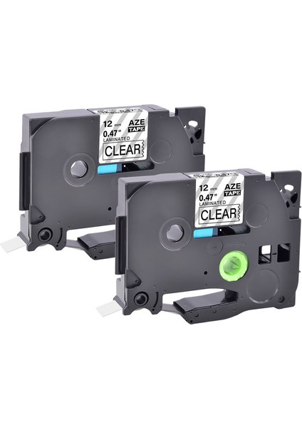 Brother P-Touch Pt Siyah Üzeri Şeffaf Etiket Bantı '' TZ-131 TZE-131 2 Adet (Yurt Dışından)