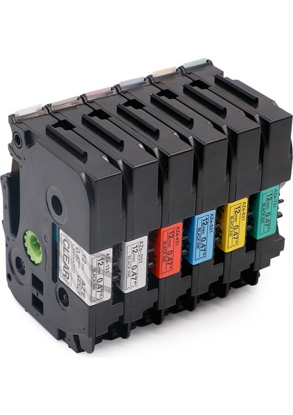 AZE-731 Yeşil Üzerine Siyah 12MM TZ231 TZE231 Uyumlu Brother P-Touch Etiket Bantı PT-D210 Pt 1280 (Yurt Dışından) fiyatları