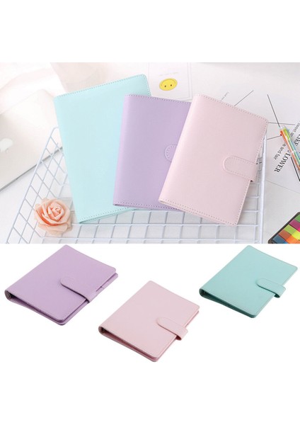 Pembe A5 Deri Spiral Ciltli Defter Macaron Renk Ajanda Planlayıcı Günlük (Yurt Dışından)