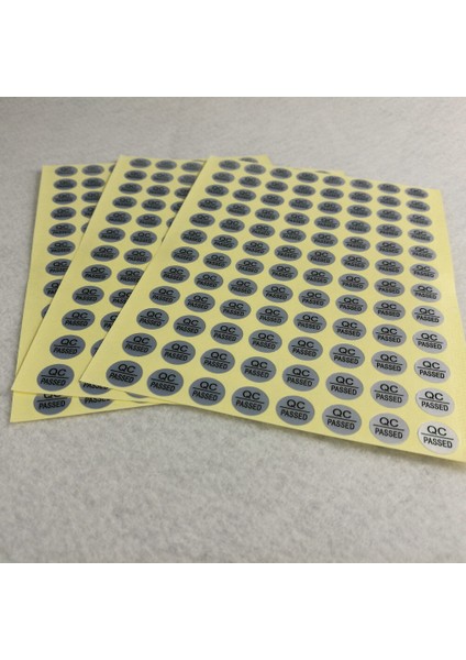 Gümüş Pet Garanti Etiketi Qc Onaylı Stickerlar 10 x Yapışkan Etiket (Yurt Dışından) fiyatları