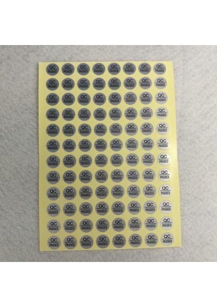 Gümüş Pet Garanti Etiketi Qc Onaylı Stickerlar 10 x Yapışkan Etiket (Yurt Dışından) modelleri