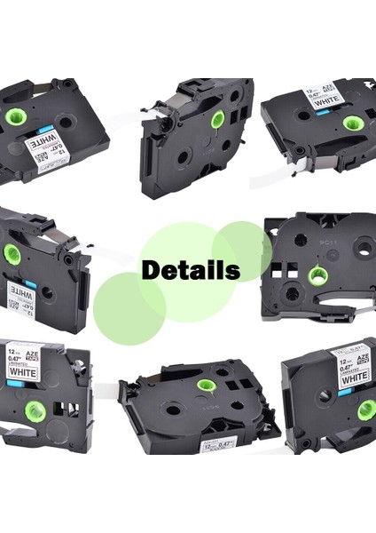 Brother Pt Için 6 Adet Siyah Beyaz Etiket Şeridi TZE-231 TZ-231 TZ231 (Yurt Dışından) fiyatları
