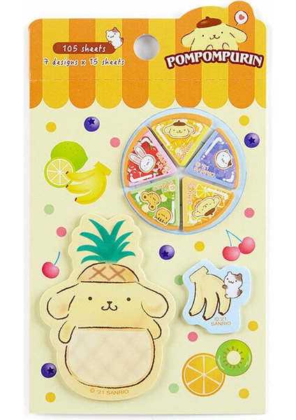 Ponponpurin Japonya Sanrio Hello Kitty Benim Melodim Pompompuramoroll Kuromi Yapışkan Notlar (Yurt Dışından)