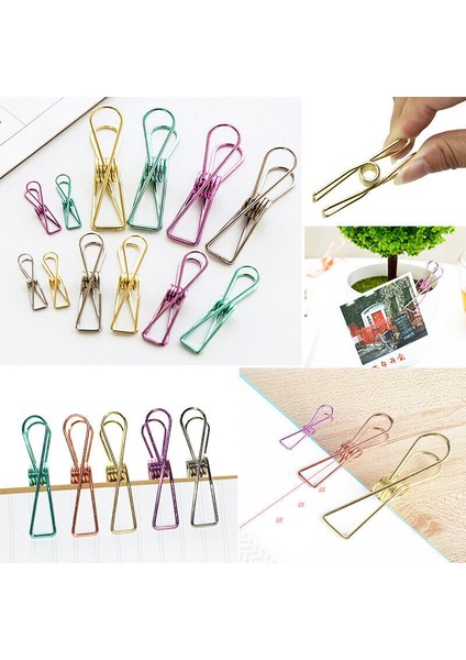 #l 70*18*35 ( mm ) Stili Gümüş 2 Adet Delikli Metal Dosya Tutucu Kağıt Fotoğraf Organizatörü Belge Tutucu Kırtasiye (Yurt Dışından) modelleri