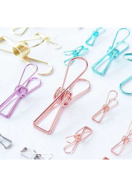 #l 70*18*35 ( mm ) Stili Gümüş 2 Adet Delikli Metal Dosya Tutucu Kağıt Fotoğraf Organizatörü Belge Tutucu Kırtasiye (Yurt Dışından) fırsatları