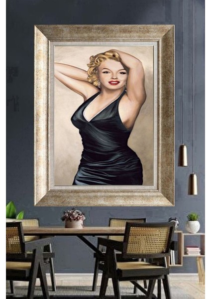 Gümüş Çerçeveli Paspartulu Tablo DS1443