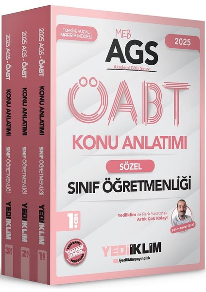2025 Meb Ags Öabt Sınıf Öğretmenliği Konu Anlatımı 3 Cilt - Murat Selvi