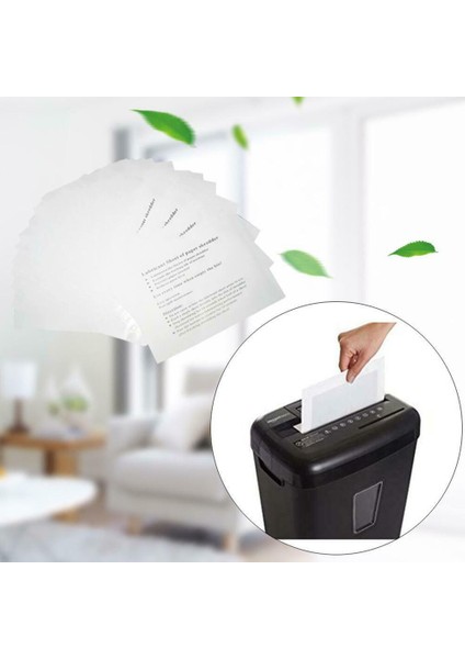 12'li Shredder Yağı Yağlama Levhaları Bıçak Aşındırma Kağıdı Ofis Ekipmanları (Yurt Dışından)