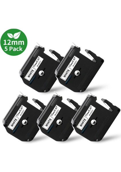 Brother P-Touch Pt-85 Pt-90 Için M-K231 Mk Etiket Bandı Beyaz Üzerine Siyah (Yurt Dışından)